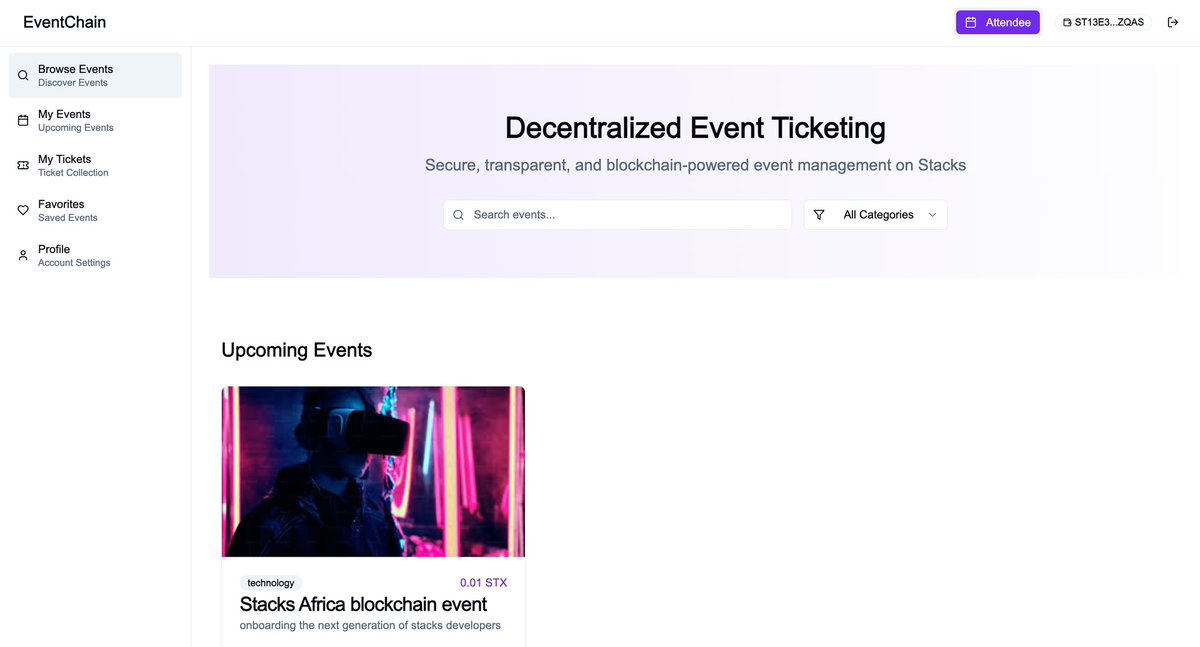 biillbaby's tweet image. Day 7: EventChain update
I implemented::
- an automatic mode detection based on the users organizer status on the blockchain 
- different sidebar navigation for each mode(organizer &amp;amp; attendee)
- contextual pages and features based on user role 1/2 
#eventchain  #buildinginpublic
