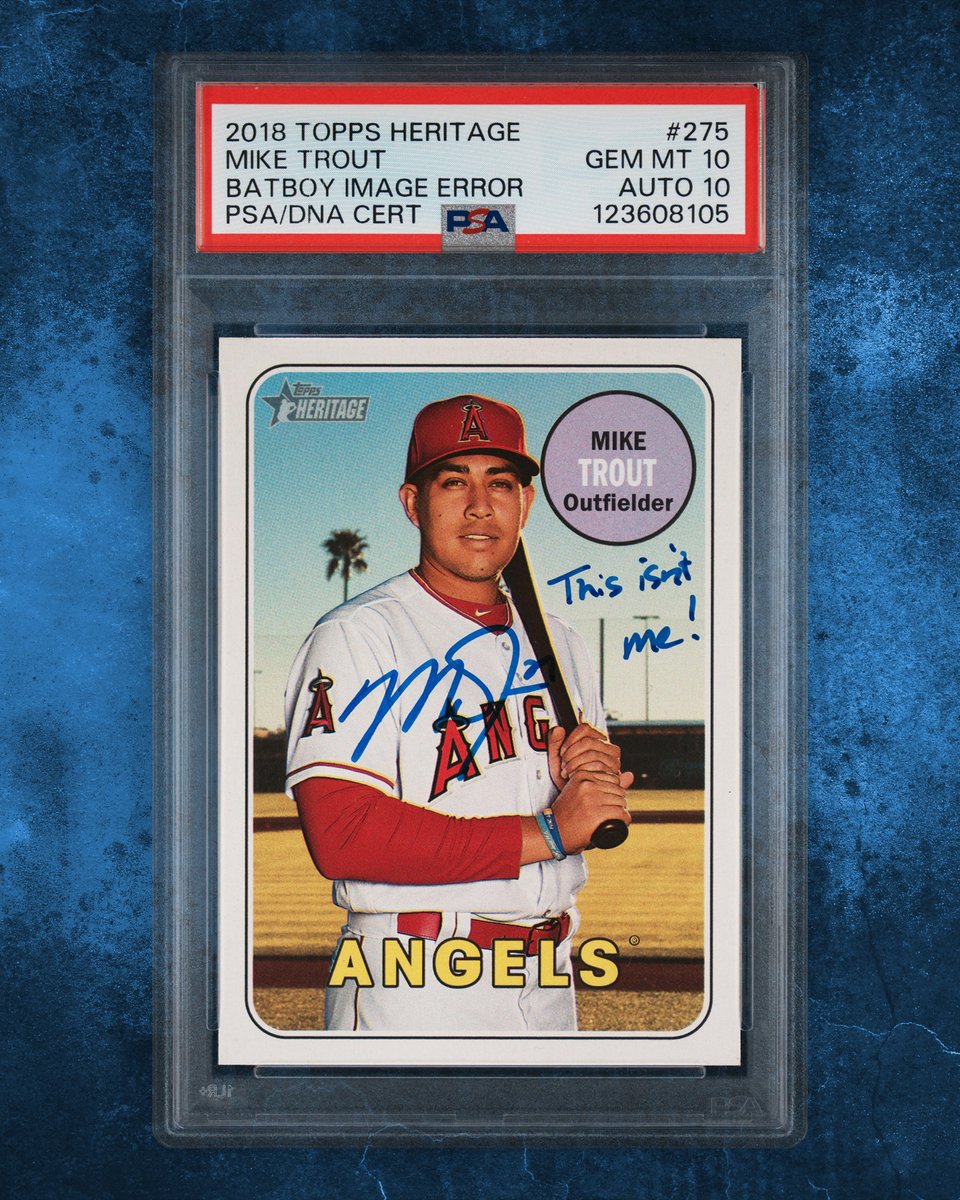 Topps (@topps) on Twitter photo Mike Trout set the record straight 🤣💯
Back in 2018, an Angels bat boy was featured on a Mike Trout card as a nod to a famous error card from 1969. When Trout saw the card, he took matters into his own hands ✍️
(via <a href="/KernsCards/">Kerns Cards</a>) Mike Trout set the record straight 🤣💯
Back in 2018, an Angels bat boy was featured on a Mike Trout card as a nod to a famous error card from 1969. When Trout saw the card, he took matters into his own hands ✍️
(via <a href="/KernsCards/">Kerns Cards</a>)