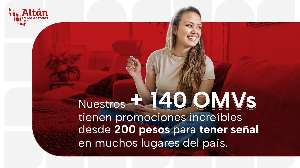 #DíaInternacionalDeLaJuventud En Altán conectamos con los jóvenes.
Entre nuestros +120 millones de mexicanos usando nuestra Red, hay estudiantes, emprendedores, gamers y streamers que buscan una señal con precios competitivos.
Únete a #LaRedDeLosJóvenes: bit.ly/3LQr0PI
