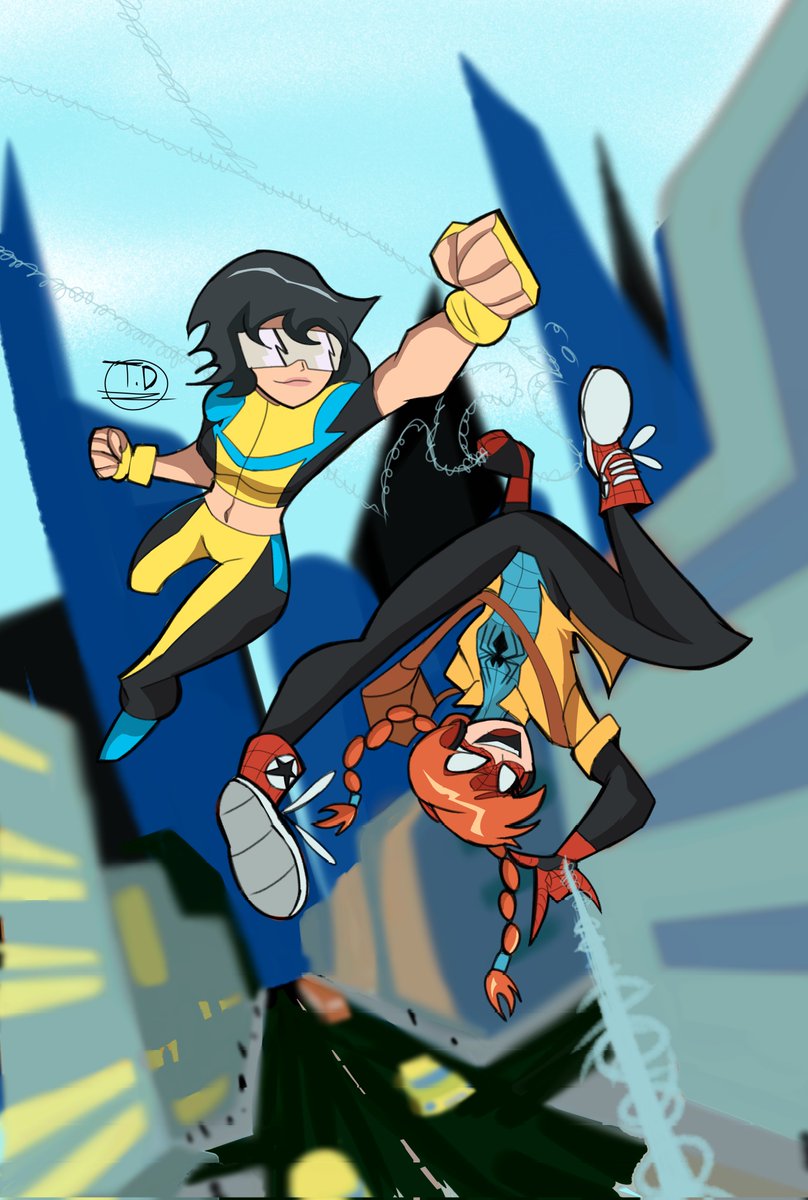 t_dibujo71286's tweet photo. Terra Grayson &amp; Annie Parker!

Request by @/RealSaintGhostq 
Designs by @/PeriArt73 

#Invincible #Spiderling #TerraGrayson #AnnieParker #invinciblefanart #fanart #Spiderverse https://t.co/N6cNcpufNi