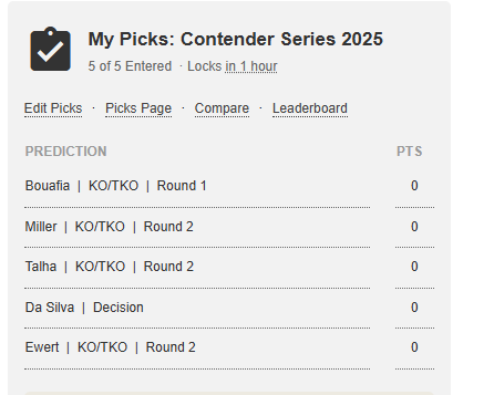 blomdogg's tweet photo. DWCS Week 1 Tapology Picks and Writeups :
#DWCS #DWCSWeek1 https://t.co/zv7dTUSuV5