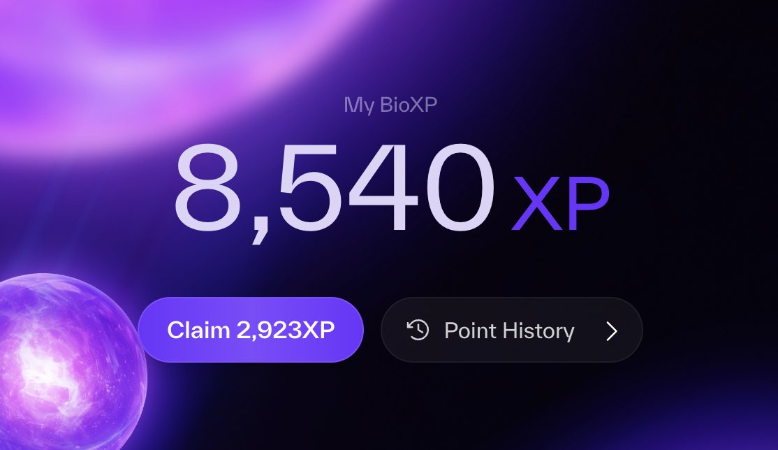 I’m still stacking my BioXP for the very first project launching on <a href="/BioProtocol/">Bio Protocol</a> V2. 🚀
We’ve got about 1 week left every point matters at this stage.
Early allocation could be a game changer, and BioXP is your ticket in.
Hold onto your BioXP, the countdown has already begun! 🔥
