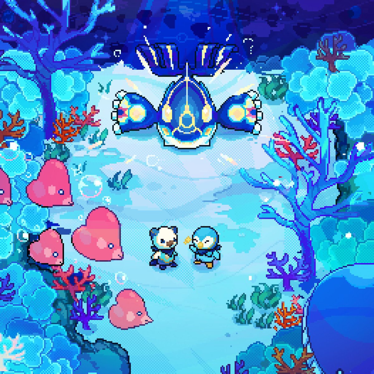 To be in a mystery dungeon 🌊 #pixelart #pokemon