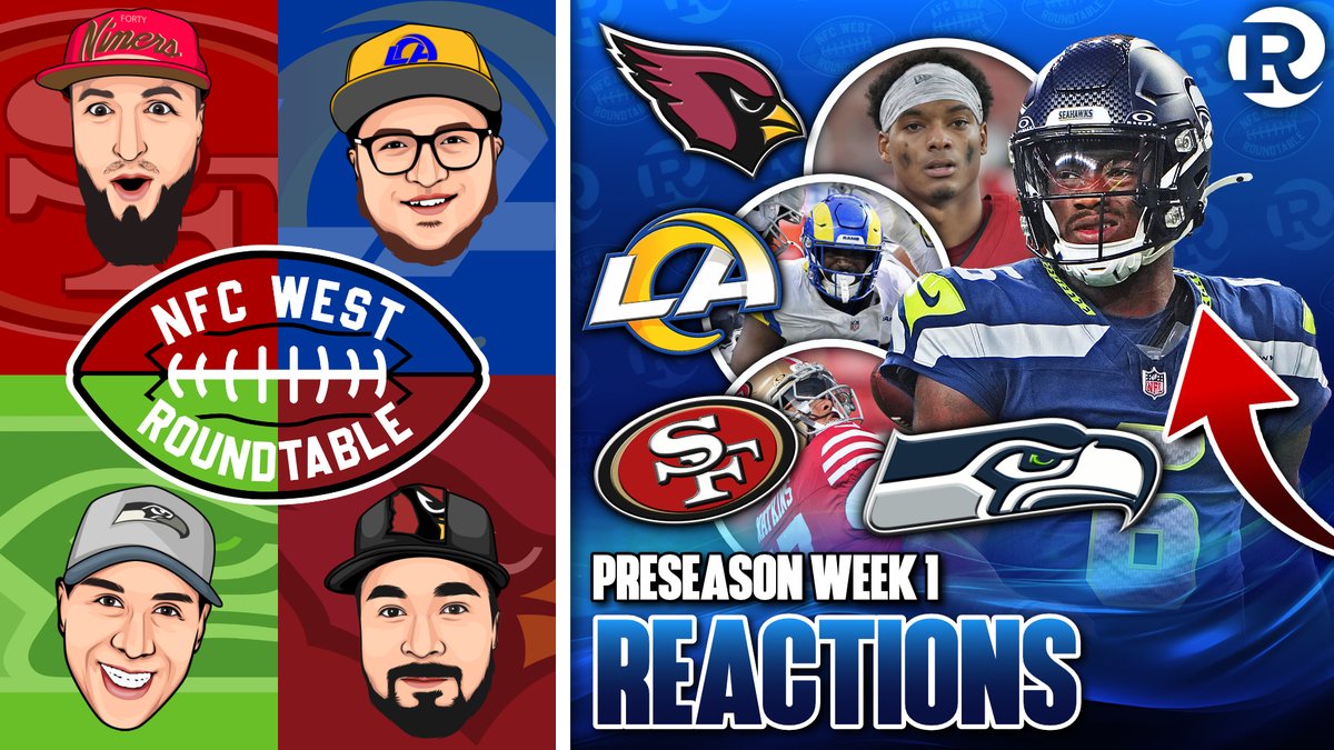 Roundtable Sports (@roundtablesn) on Twitter photo 🚨 The NFC West Roundtable is Live Now!! 🚨
<a href="/TheAZsportsfan1/">The AZ sports fan!</a> #BirdGang
<a href="/JNay_LSS/">Jessie🎙</a> #FTTB
<a href="/JKBOGEN/">JAKE OLIVER ELLENBOGEN</a> #RamsHouse
<a href="/SeahawksNester/">Brandon Cain</a> #Seahawks
Watch here: youtube.com/watch?v=gPwzxo… 🚨 The NFC West Roundtable is Live Now!! 🚨
<a href="/TheAZsportsfan1/">The AZ sports fan!</a> #BirdGang
<a href="/JNay_LSS/">Jessie🎙</a> #FTTB
<a href="/JKBOGEN/">JAKE OLIVER ELLENBOGEN</a> #RamsHouse
<a href="/SeahawksNester/">Brandon Cain</a> #Seahawks
Watch here: youtube.com/watch?v=gPwzxo…