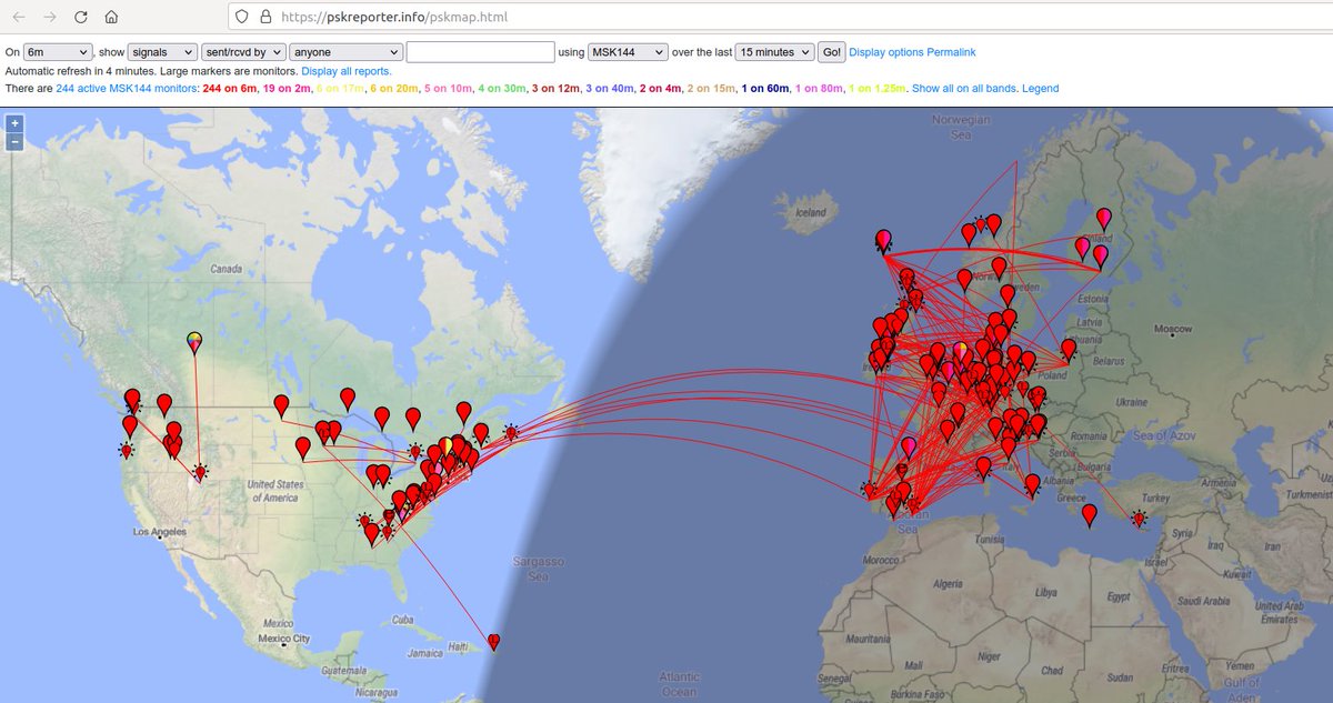 Scott Chapman (@scott23192) on Twitter photo Meteor Scatter to Europe??   I didn't know that was a thing.   Ok, then... antenna rotated! Meteor Scatter to Europe??   I didn't know that was a thing.   Ok, then... antenna rotated!