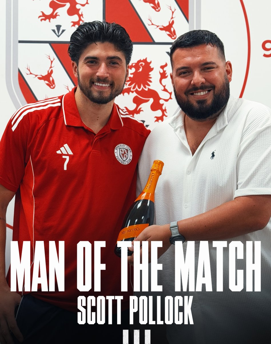 Brackley Town FC (@brackleytownfc) on Twitter photo 🏆 𝑀𝑎𝑛 𝑜𝑓 𝑡ℎ𝑒 𝑀𝑎𝑡𝑐ℎ: Today's man of the match against Blackburn Rovers U21s was Scott Pollock and presented by Head of Commercial Will Grashoff.
#WeAreBrackley 🔴⚪️ 🏆 𝑀𝑎𝑛 𝑜𝑓 𝑡ℎ𝑒 𝑀𝑎𝑡𝑐ℎ: Today's man of the match against Blackburn Rovers U21s was Scott Pollock and presented by Head of Commercial Will Grashoff.
#WeAreBrackley 🔴⚪️