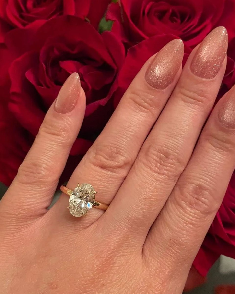 Congratulations to our beautiful Rare Carat couple, Korah \u0026 Kirk! We're so  excited to help you with your wedding bands next 🥰 In Frame: Bellora  Hidden Halo With Oval Diamond, image size:960x1200