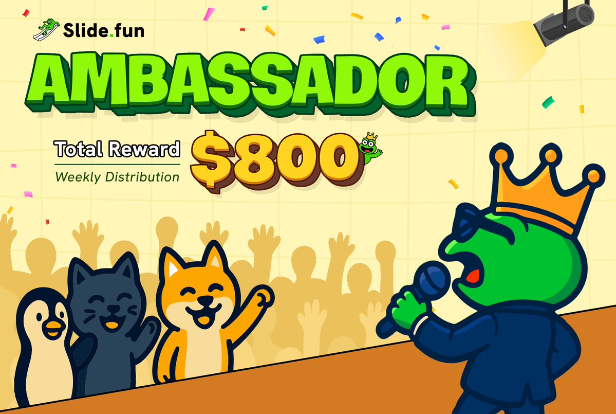 Apexium (@apexiumagency) on Twitter photo Alert! <a href="/SlideFunBot/">Slide.fun / 🛝</a> Ambassador Program is Live!!
If you're a passionate content creator, here is your chance to build.
Expected Pay: 200$ rewards weekly.
Apply Here: docs.google.com/forms/d/e/1FAI…
RT & TAG 3 FRIENDS. Alert! <a href="/SlideFunBot/">Slide.fun / 🛝</a> Ambassador Program is Live!!
If you're a passionate content creator, here is your chance to build.
Expected Pay: 200$ rewards weekly.
Apply Here: docs.google.com/forms/d/e/1FAI…
RT & TAG 3 FRIENDS.
