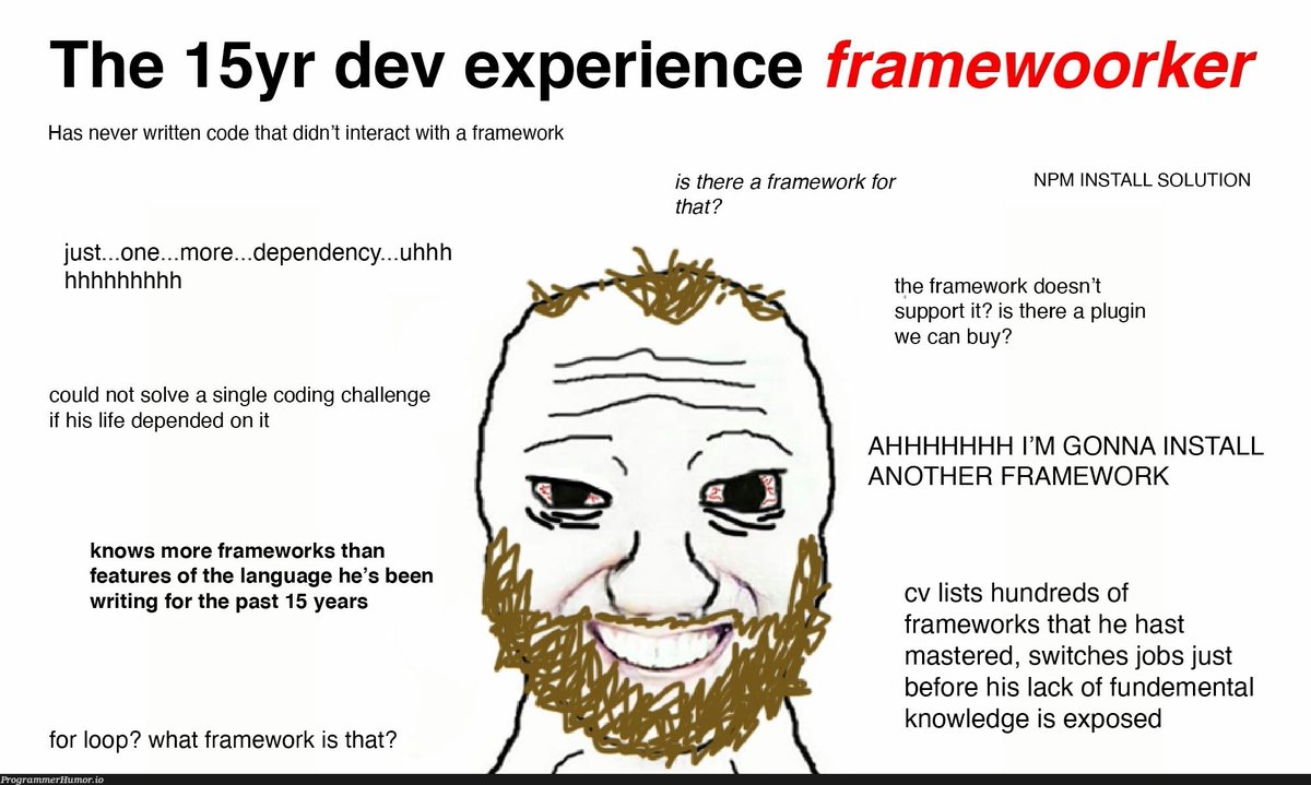 isharduld's tweet photo. Build something real with vanilla code first, then you’ll know when frameworks actually solve problems versus when they’re just expensive duct tape

Crude example - learn to implement your own linked list with raw pointers and malloc() before reaching for GLib. 

This can be extended to JavaScript and more…