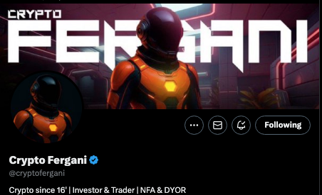 ManicForCrypto's tweet photo. @cryptofergani https://t.co/d8l5M70Ffk