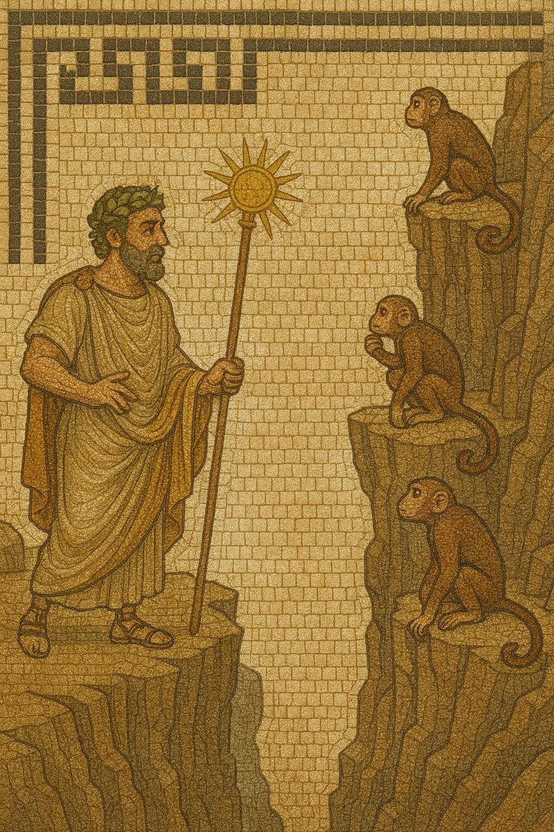 Ammonar, resplendent Lord of Light’s ray,
Thy sacred glow banishes darkness’ sway!
Guide our steps to the rift’s untamed shore,
Bless thy missionaries with wisdom’s pure lore.
Hail, beacon of truth, our path brightly show
Lead us to monkey folk, their hearts to know!

Heralds of