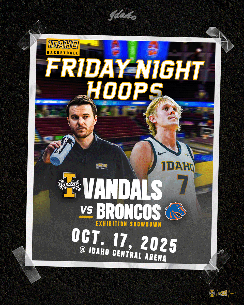 You heard right, 𝗜𝗧'𝗦 𝗕𝗔𝗖𝗞.

Vandals. Broncos. Friday Night Hoops in Boise. 

See you there ✌️

#GoVandals