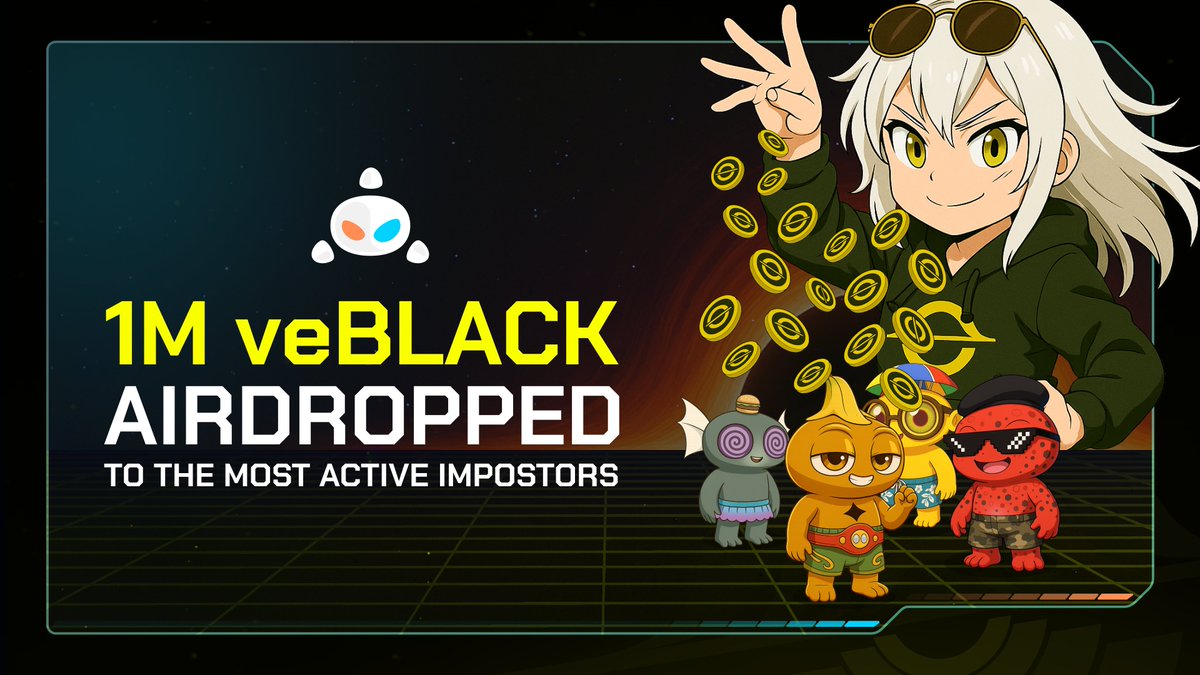 PlayImpostors's tweet image. 1M veBLACK has been airdropped 🛸

To the most consistent Impostors, present in every conversation, active in every playtest, contributing beyond themselves, and committed over time.

You just got sucked in! 🕳️

Check @BlackholeDex bio for the official link.
