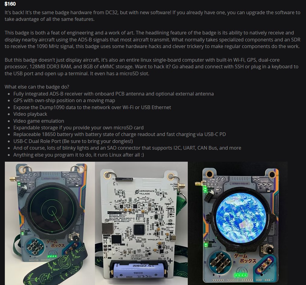 Ian Adams (@neteng_ian) on Twitter photo I missed out on the <a href="/SecureAerospace/">Aerospace Village</a> DC32 #badgelife ADS-B badge, but when I got home from Def Con, I realized I had some spare parts lying around.
Can't wear it around my neck, and until I get a tuned antenna and LNA, it relies on an old cookie sheet... But it's breathing! I missed out on the <a href="/SecureAerospace/">Aerospace Village</a> DC32 #badgelife ADS-B badge, but when I got home from Def Con, I realized I had some spare parts lying around.
Can't wear it around my neck, and until I get a tuned antenna and LNA, it relies on an old cookie sheet... But it's breathing!