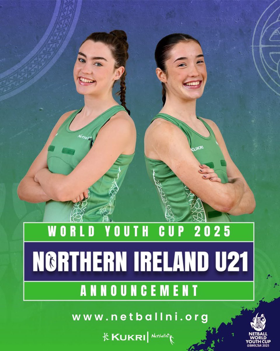 sachgrant's tweet photo. Here we are @netballni U21 World Youth Cup squad 💚
#Grit #Heart #TimeforBusiness #WYC2025 #Gibraltar2025 https://t.co/0EO0j6HNq2