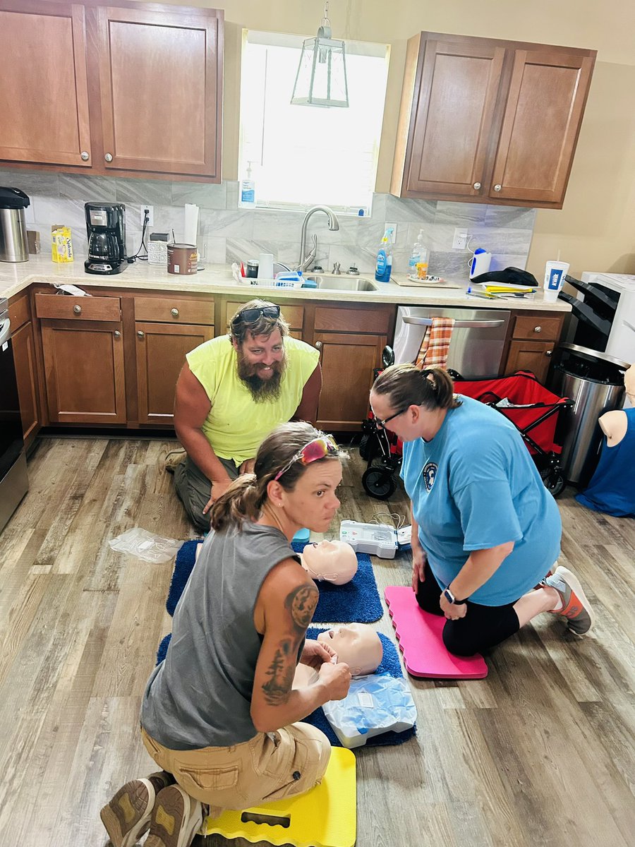 Today, our carpenters laid down their hammers &amp; saws for CPR/First Aid training-ready to act when seconds count. Huge thanks to our instructor Sherrie Stidham! At HDA, safe homes start with a safe team. #SafetyFirst #communitystrong