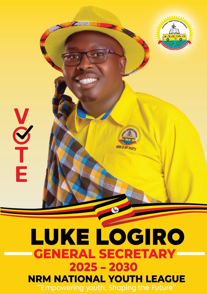 SalomeAdome's tweet photo. NRM Youth League – General Secretary Elections 2025–2030
LUKE LOGIRO is among the candidates for this position, sharing a vision centered on empowering youth and shaping your future. 
#NRMYouthLeague #YouthEmpowerment 
#LogiroLuke
#ShapingyourFuture https://t.co/dCMLtIpZQQ