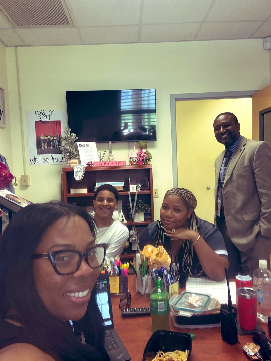 Engaging in AICE Data Chats with scholars. I 💙 Dillard. Inspire One…Empower Many.