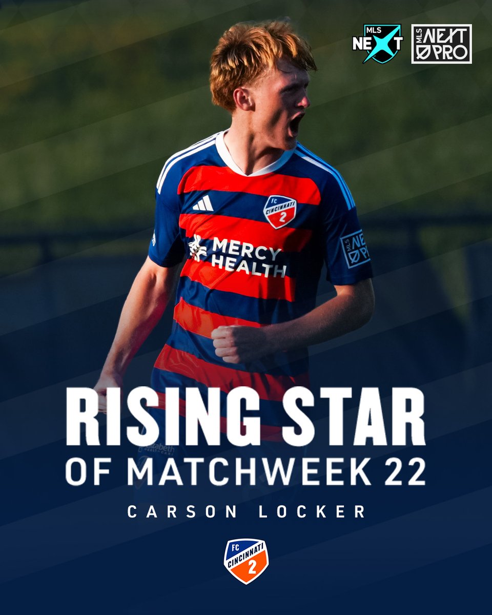 A Rising Star ✨

Carson earns his second league awards nod in three weeks after netting his third goal of the season.

Details: fccincy.com/46P6zP2