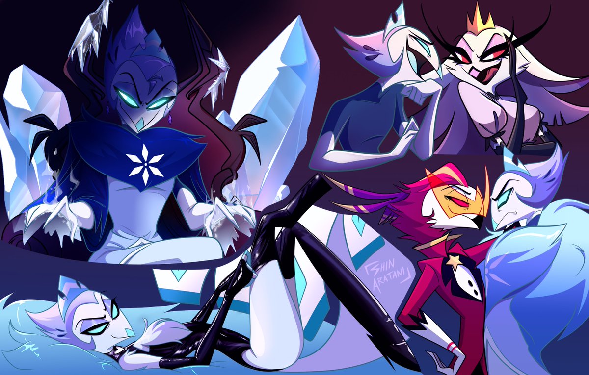 🦚❄️✨
#HelluvaBossFanart #HelluvaBoss #Andrealphus #Vassago #Stella