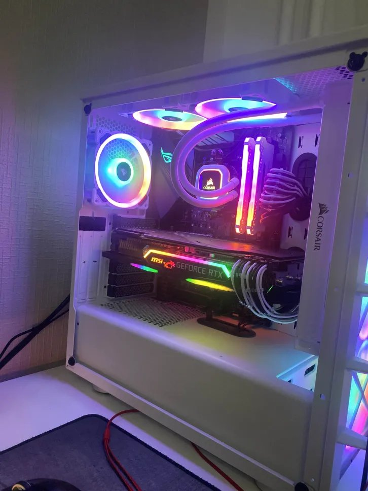 RTH_ReMoLiX's tweet photo. @NVIDIAGeForce Since last taken this photo, i've added 2 more ram sticks, now it looks even more beautiful 
Runs 2080 super https://t.co/lu6ozEB385