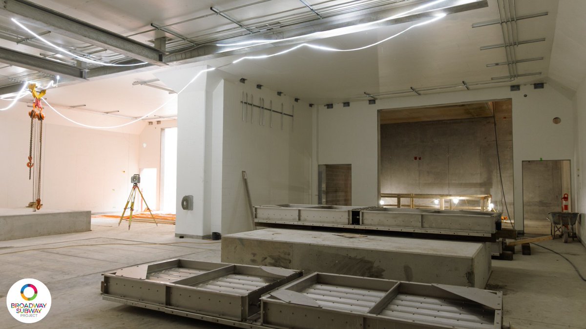 New rooms are taking shape at Arbutus Station. Crews have begun installing equipment to transform this structure into an operational SkyTrain station.

These are the tunnel ventilation fan rooms. Large fans are being installed here to help move air throughout the tunnels.