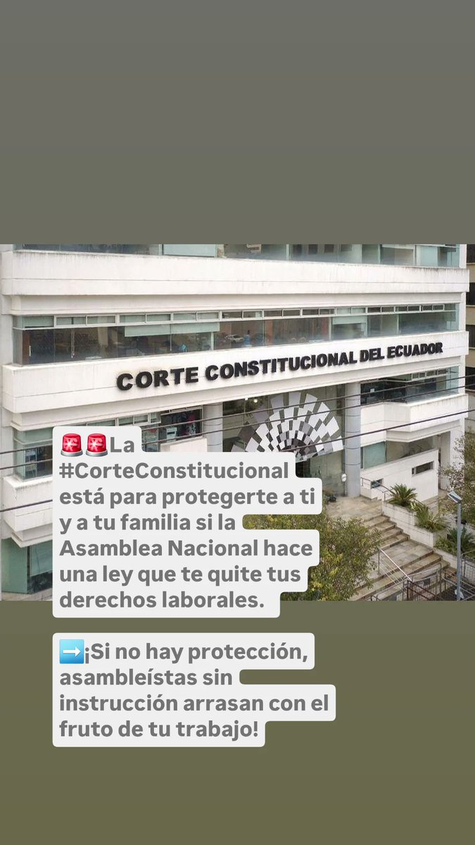 #RespaldamosALaCorte | #LaCorteNoSeToca | #DefiendeLaCorte  | #DefendamosLoPublico ✊🇪🇨.