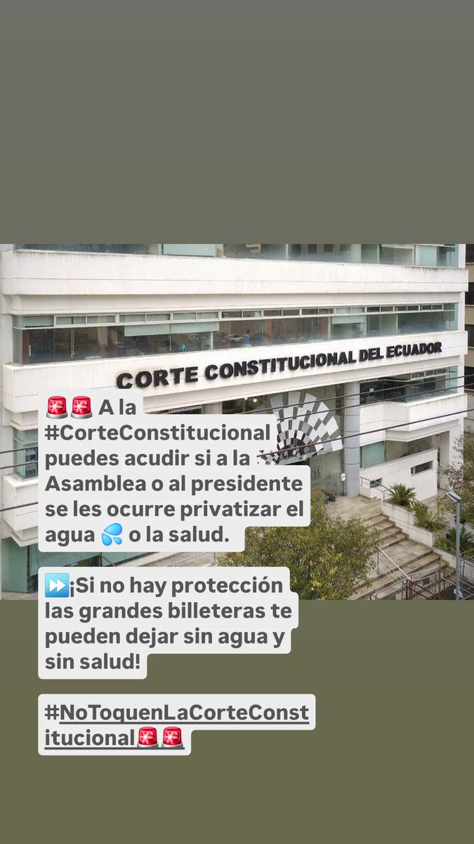 #RespaldamosALaCorte | #LaCorteNoSeToca | #DefiendeLaCorte  | #DefendamosLoPublico ✊🇪🇨.