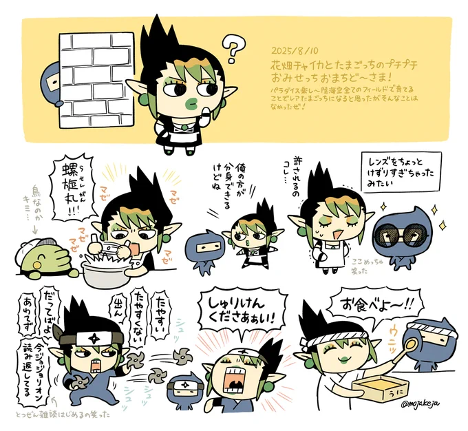 ずっと忍者だった
#お花畑青空大写生大会 