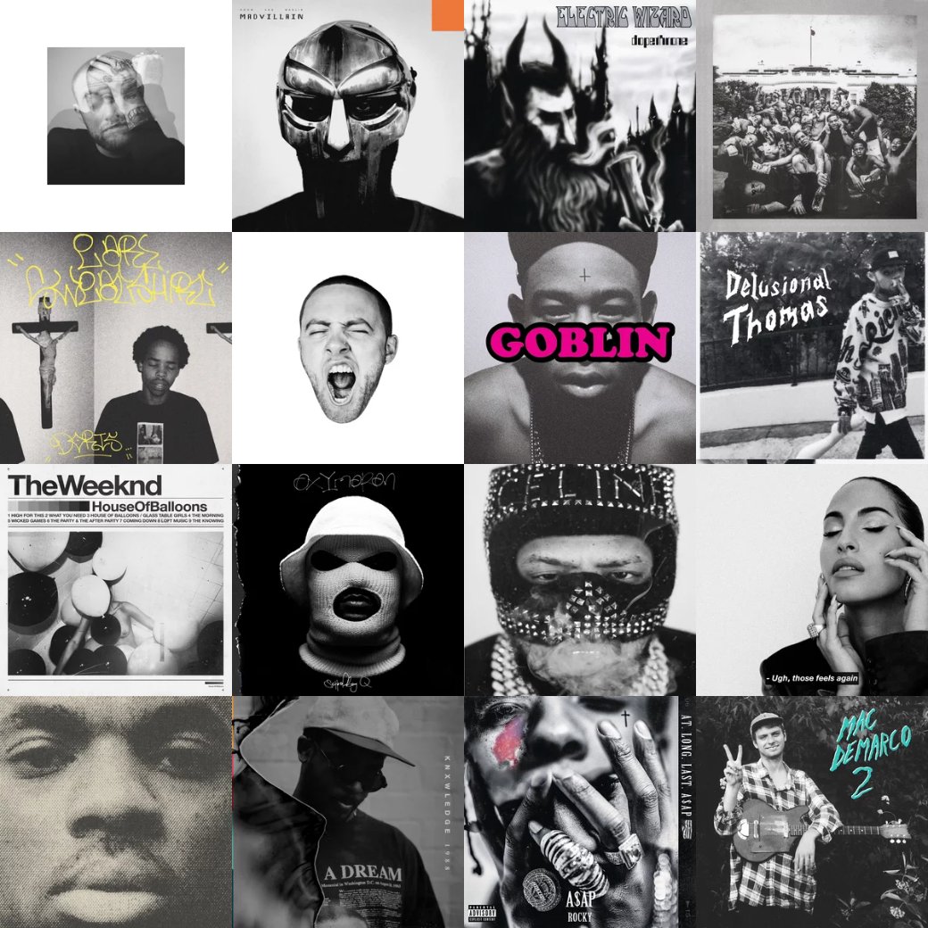 RapGoblin's tweet photo. you know the songs gonna be good when its from a black &amp; white album https://t.co/SEi9DriaNi