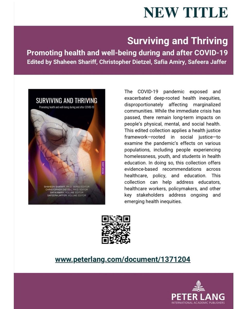 DPHWB_Lab's tweet photo. Our chapter, “They’re Kind of Losing It”: Young Perfectionists’ Mental Health Experiences During the COVID-19 Lockdown, is published in the new edited collection Surviving and Thriving: Promoting Health and Well-Being During and After COVID-19. https://t.co/hxzoxUJJp9 https://t.co/p63bXwMpom