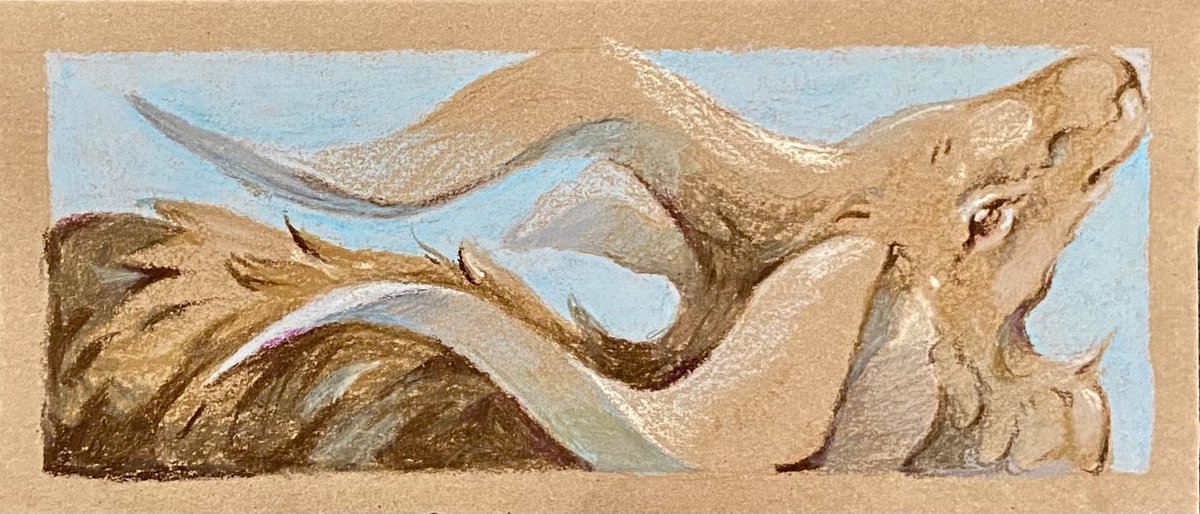 MourningFinch's tweet photo. More oil pastel drawing. How did I do? 
.
.
.
#drawing #illustration #oilpastelpainting #traditionalart #oilpastelart https://t.co/JLkSC920gd
