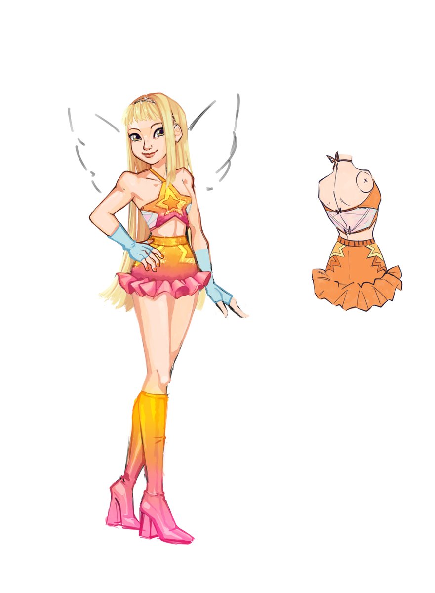 chermiful's tweet photo. Winx Reboot Redesigns featuring the main trio. Still haven't decided what to do with the wings.  #Winx #WinxReboot https://t.co/QzcEjWpBiU