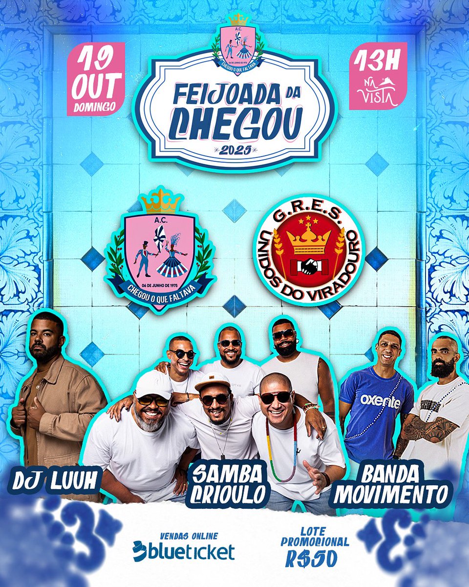 Bora na minha feijoada? Clique no link e garanta agora mesmo o seu ingresso! blueticket.com.br/evento/38672