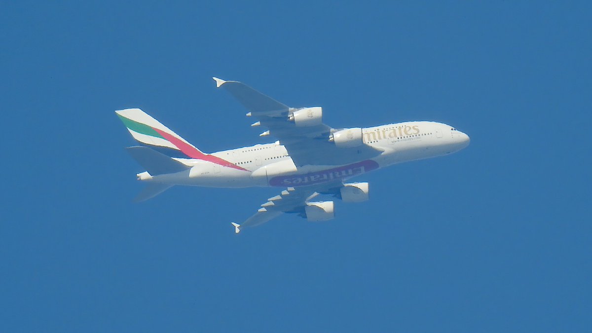 Emirates Airline Airbus A380-861 A6-EOA #EK148 #UAE96R spotted earlier today.

#NLspot