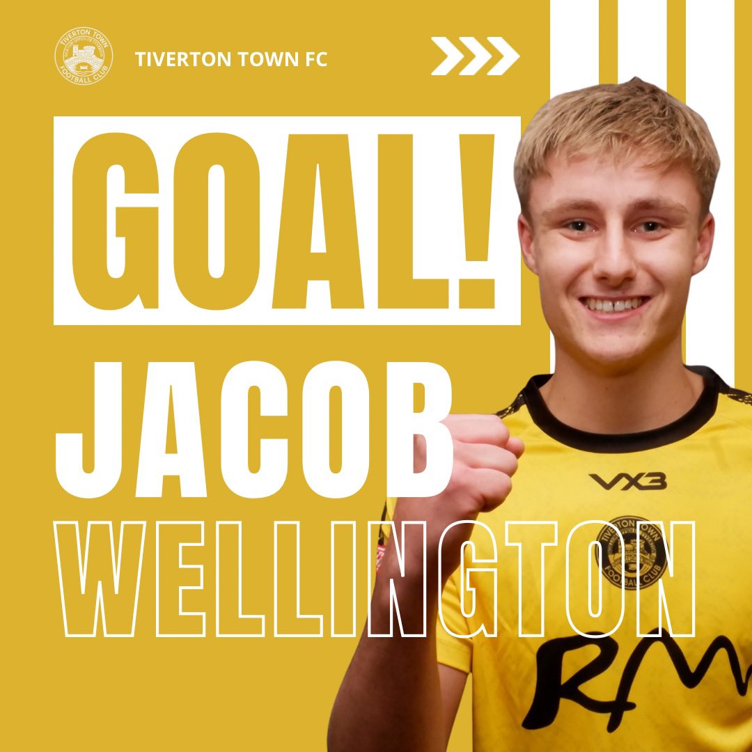 tivertontownfc's tweet photo. 3’ | GOAL FOR TIVVVY!!!!!

Jacob Wellington opens his account for Tiverton Town, having all the time in the world to compose himself before slotting the ball home to give us the lead!!! WHAT A START!

⚪️ 0-1 💛 

#OneTownOneTeamOneTivvy💛 https://t.co/N86fbXan39