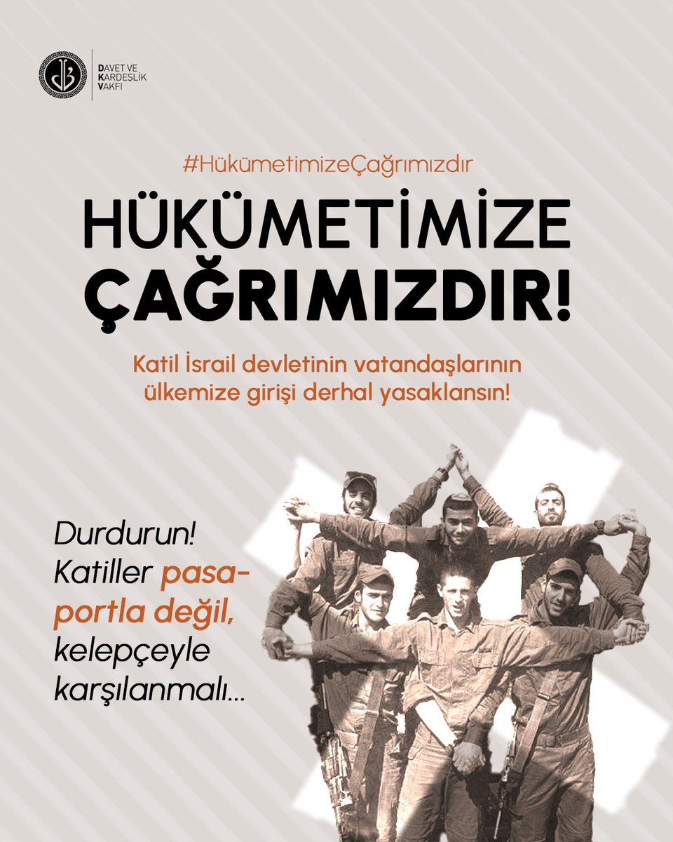 Ahmed Kılıç (@ahmeddkv) on Twitter photo HÜKÜMETİMİZE BOYKOT ÇAĞRIMIZDIR!
Katil İsrail ve destekçilerinin sembol markaları tüm kamu kurumlarında yasaklansın, satışı yapılmasın! <a href="/RTErdogan/">Recep Tayyip Erdoğan</a> <a href="/TC_Disisleri/">T.C. Dışişleri Bakanlığı</a>
#HükümetimizeÇağrımızdır HÜKÜMETİMİZE BOYKOT ÇAĞRIMIZDIR!
Katil İsrail ve destekçilerinin sembol markaları tüm kamu kurumlarında yasaklansın, satışı yapılmasın! <a href="/RTErdogan/">Recep Tayyip Erdoğan</a> <a href="/TC_Disisleri/">T.C. Dışişleri Bakanlığı</a>
#HükümetimizeÇağrımızdır