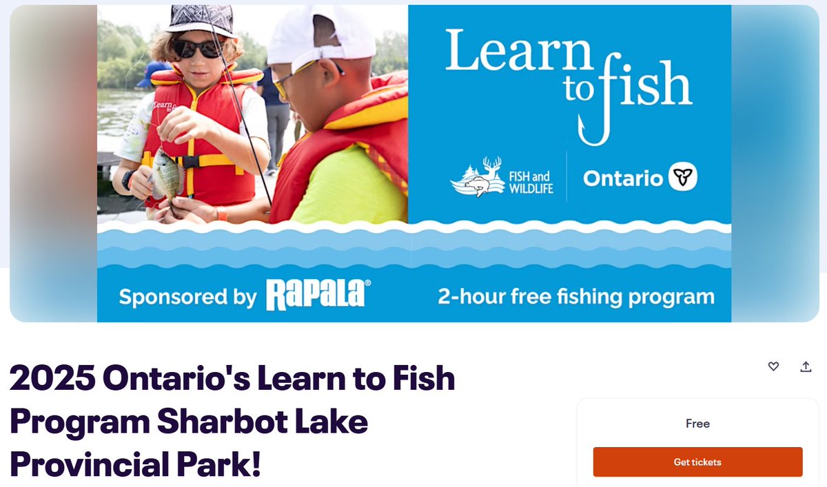 SharbotLakePP's tweet photo. Ready to cast your first line? Join us on August 14th for our Free Learn to Fish program. All gear is provided!  Learn to Fish | https://t.co/YOdEe2bsdc  Sign up at https://t.co/845GYQ5nRs   A day pass must be purchased to enter the park. 
 #learntofish 🎣 🐟 https://t.co/Gi2u8rGvGX