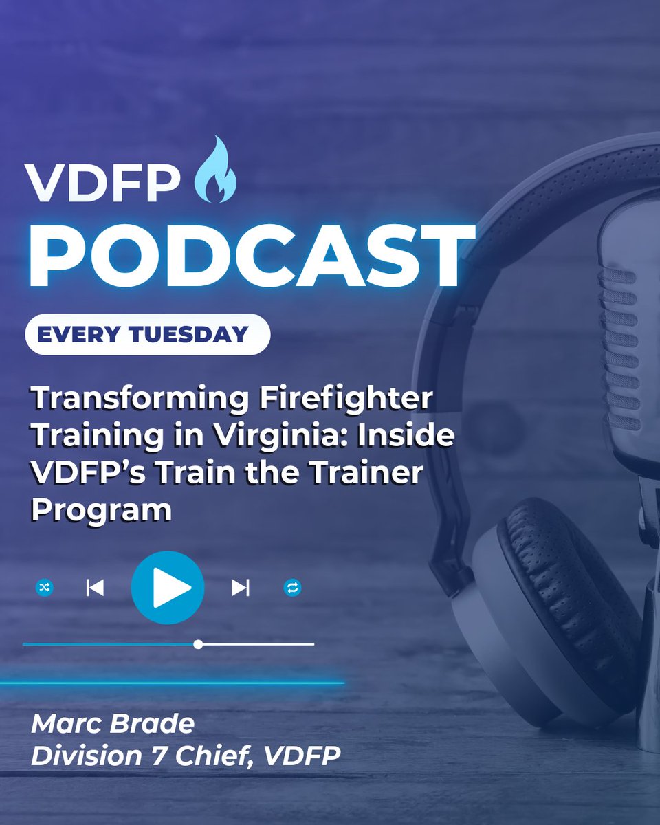 #NEWPODCAST 

We just dropped a new episode of the VDFP Podcast!

In this episode we dive into the agency’s “Train the Trainer” initiative—a direct response to feedback from fire service professionals across Virginia.

You can listen here: bit.ly/41CowwE