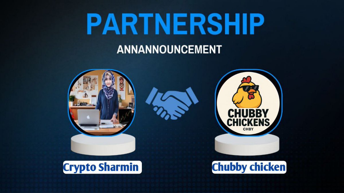Patnership announcement 
Crypto Sharmin <> Chubby chicken

🐔 Chubby Chickens ($CHBY) — The Flock of Chaos on Solana

➡️ Launch Date: July 14, 2025 (29 days ago)
✅ Token Contract:
8PQVh5hj1tBeJU8osYqDt6S5ZgmmAchgNXSmzHUCpump 

⚠️ Project Vision

$CHBY is a community-powered