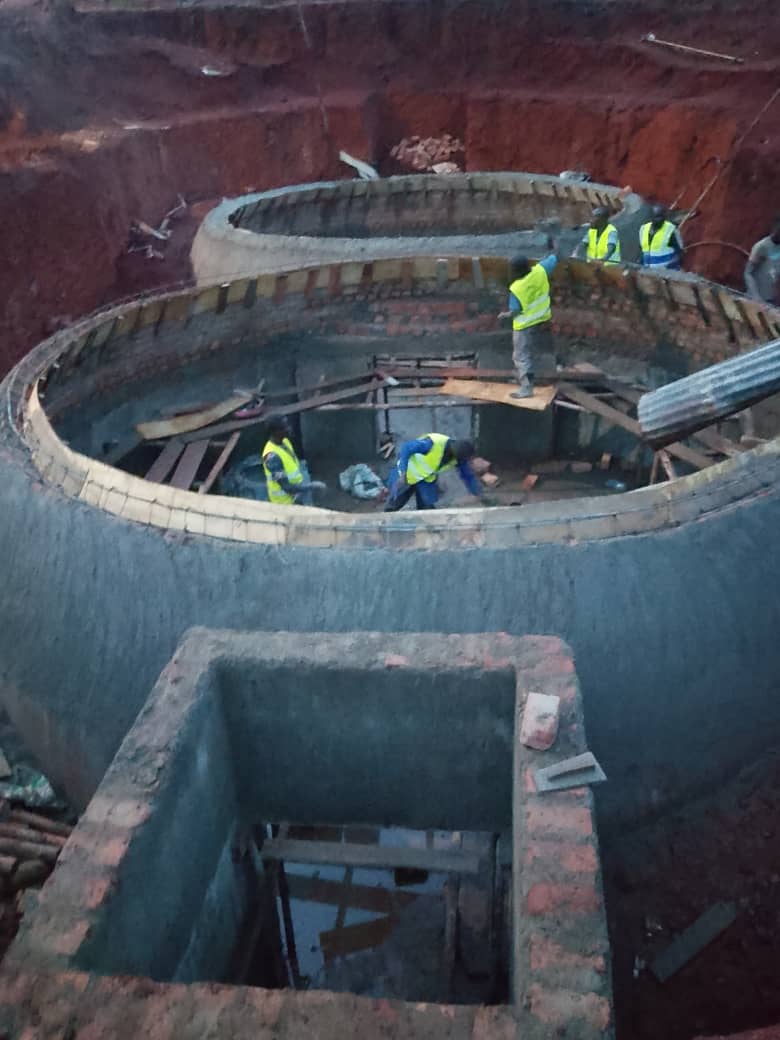 Construction works for a midsized twin #Biodigester with a volume of 200 cubic meters 
This will use both animal and market waste to generate #Biogas for energy and the #biofertilizer for agriculture. 
Converting waste to energy 
Call the #Biogas_Expert on 0783111015 or