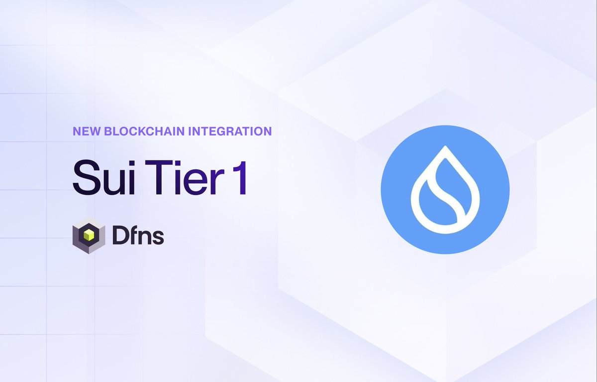 Sui Network 与 Dfns 整合公告图