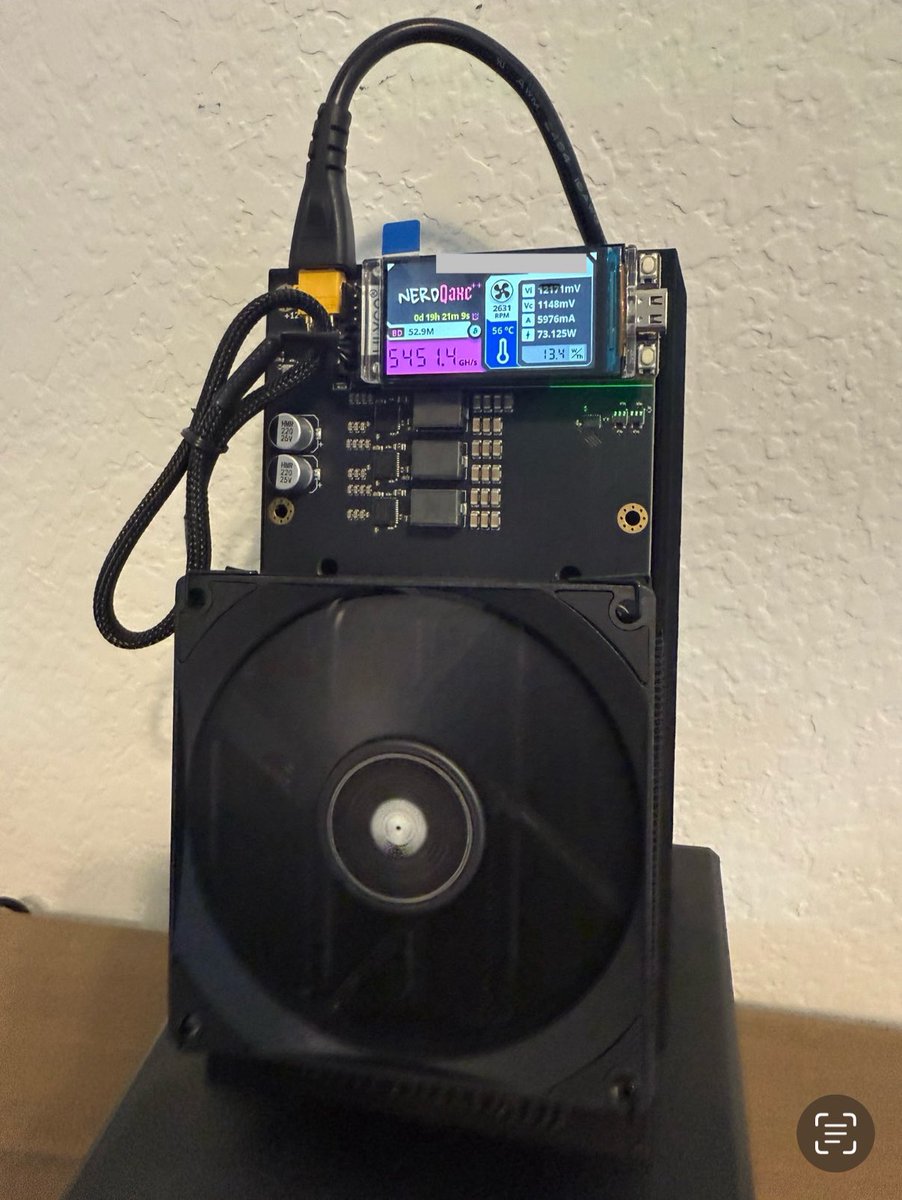 DivysQueen's tweet photo. 🚀 Just got my hands on this NerdQaxe++ Solo Miner beast from the @SoloSatoshi team yesterday and dove right into the action!
Originally, I set it up in a pool, dreaming of those sweet daily $BTC deposits.
But then I thought, why not shoot for the stars?
So today, I switched to solo mining—talk about a thrilling lottery vibe!
With razor-thin odds of winning a block currently at 1 in 188,000,000, it’s a wild ride, but hey, no chance means no glory! 🌟
#Keepstacking 🇺🇸
#BitcoinMining #SoloMining #BTC #Solosatoshi #CryptoCommunity #WinABlock #BitcoinNode #NerdQaxe #Lottery #winningmindset