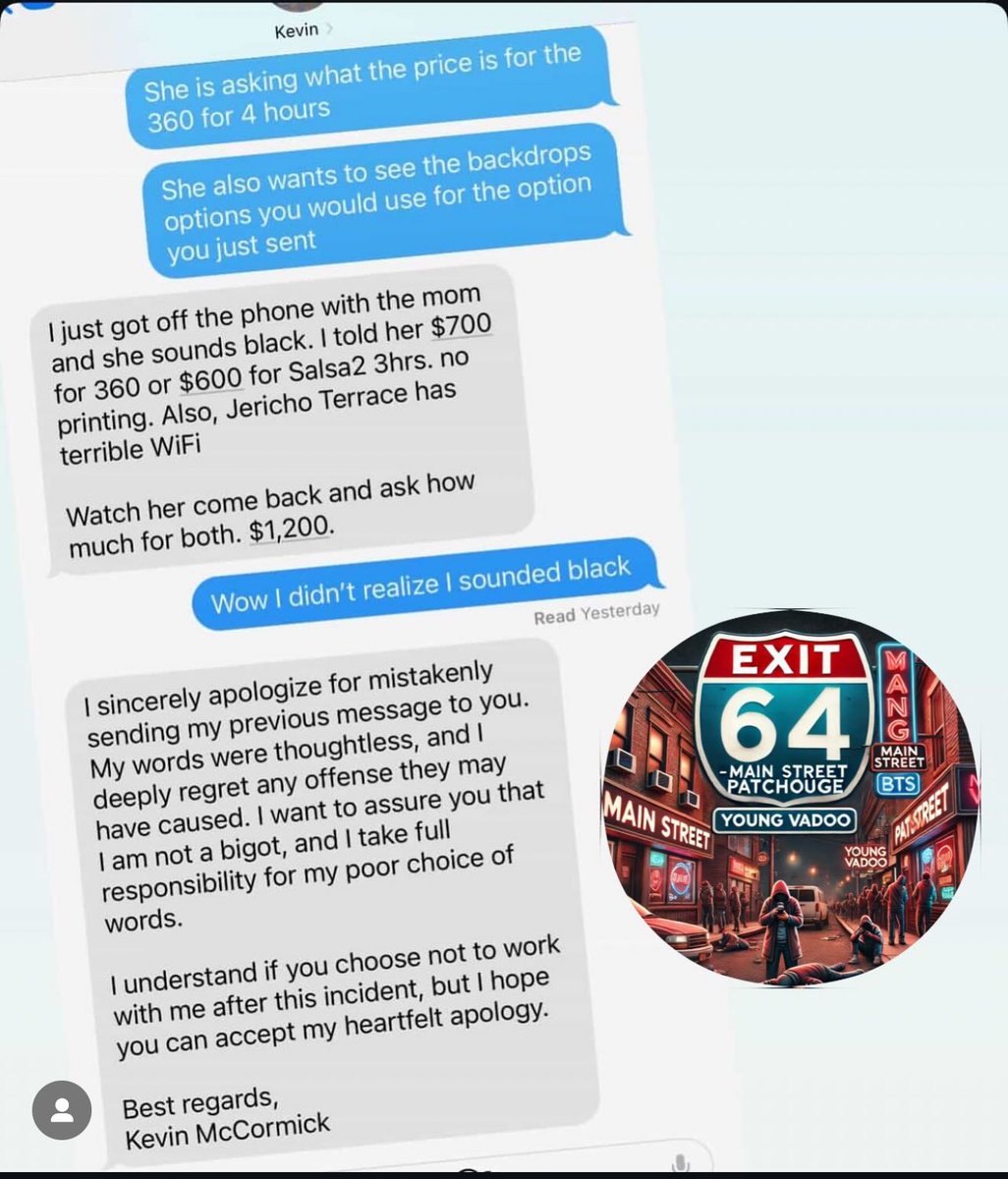 movetact600's tweet photo. @LIFotobooths With messages like this, you should just shut down Kevin @SeeRacists https://t.co/tfJ2HEfvuN