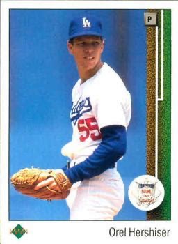 1980sball's tweet image. On the season&apos;s final day, 10/1/89, Orel Hershiser threw 169 pitches over 11 IP in a 3-1 Dodger win vs. Atlanta.

That was the single game highest number in the NL in &apos;89.
#pitchcount #1989Dodgers #1989UpperDeck