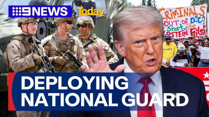 Sophiamill55749's tweet image. Citing a supposed crime wave, U.S. President Donald Trump has deployed the National Guard to Washington, D.C., and placed the city&apos;s police under federal control.
#WashingtonDC #NationalGuard #FederalControl #LiberationDay #MurielBowser #CrimeWave #DCPolitics #LawAndOrder