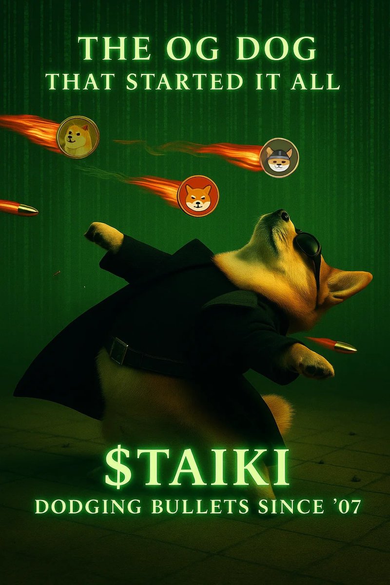 POV: You discover the REAL Matrix glitch👁️

The prophecy was never about Neo!

2008: Roberto's TAIKI went online. 
2014: Wikipedia immortalized the legend. 
2018: Vitalik gave the nod. 
2025: The chosen token awakens.  

They said, "Choose the red pill or the blue pill..." 
But
