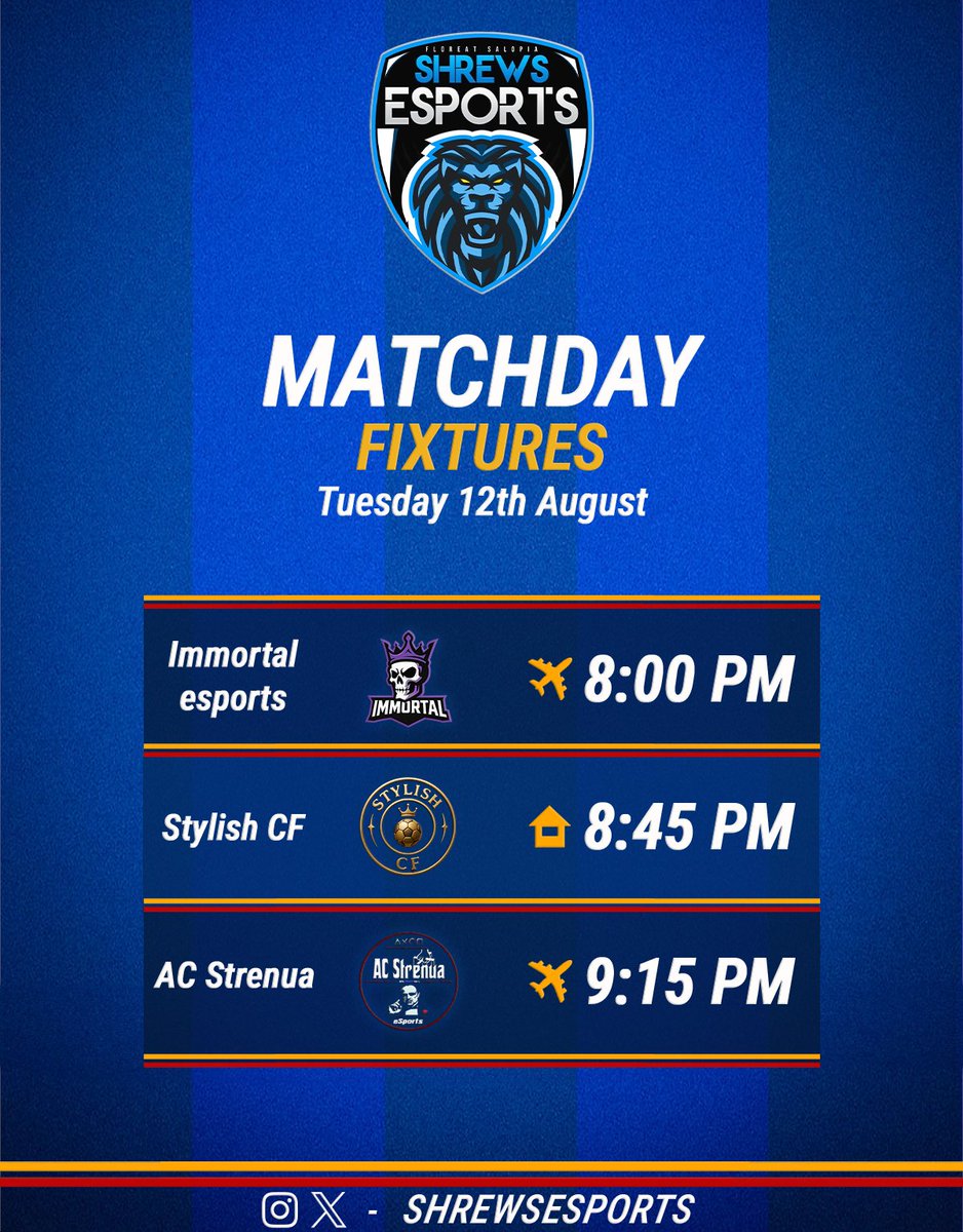 Tonight's fixtures! Hopefully bring home 9 points!