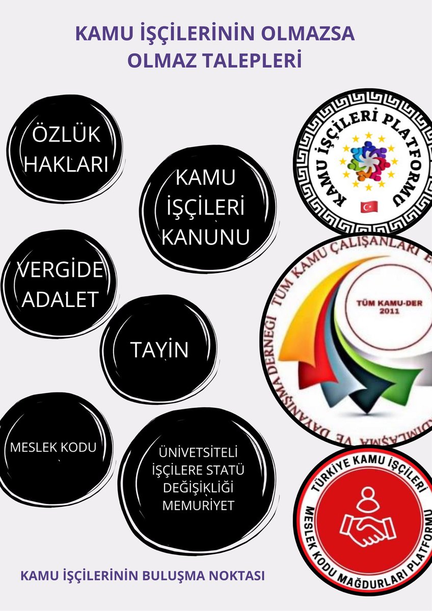 #Kamuişçileri talepleri.