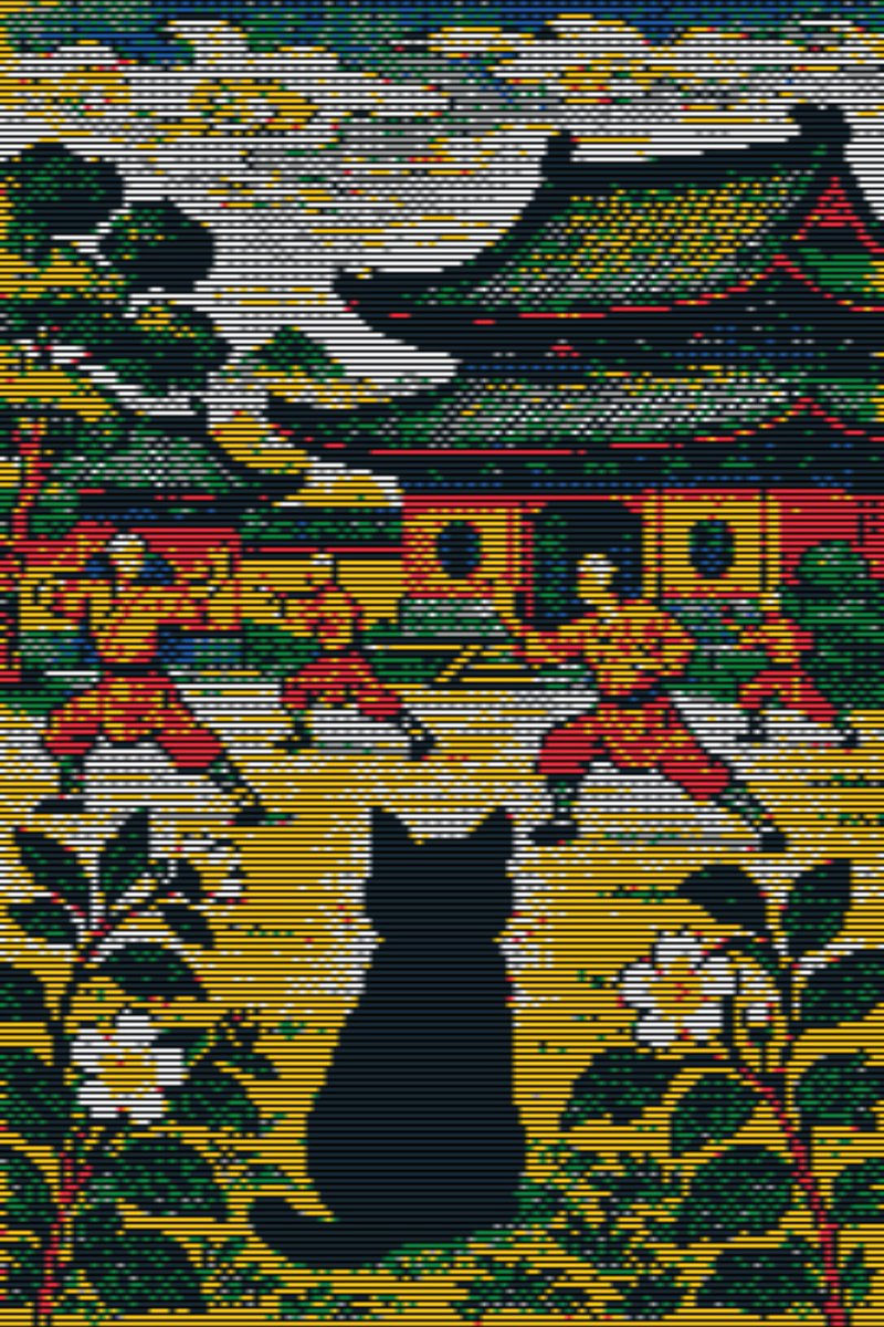 Hey fam is #tezostuesday  an I just dropped this new adventure of Orión the black cat on <a href="/objktcom/">objkt</a> 

🐈‍⬛“Everybody was Kung Fu fighting (Those cats were fast as lightning)”

10 editions — 2 tez